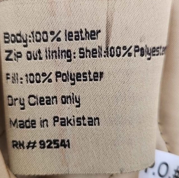 Leather Bomber Jacket - Picture 6 of 6